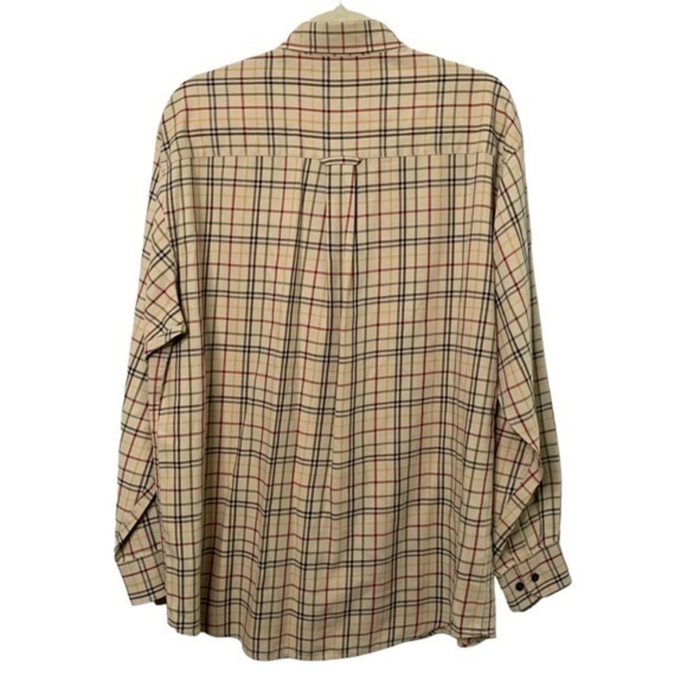 Pendleton Plaid Button Down Wool‎ Blend, Tan Red … - image 4